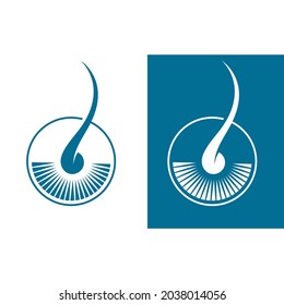 Hair treatments logo vector icon