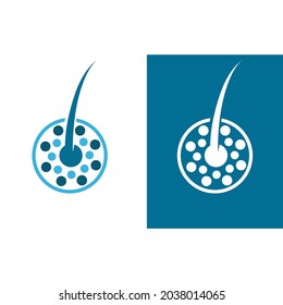 Hair treatments logo vector icon