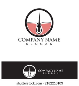 Hair treatments logo vector icon