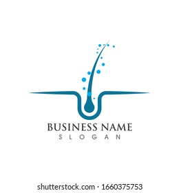 Hair treatments vector icon. Illustration design template