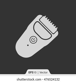 Hair trimmer clipper vector icon for web and print