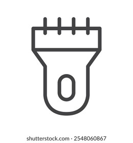 Hair trimmer icon Logo symbol outline set