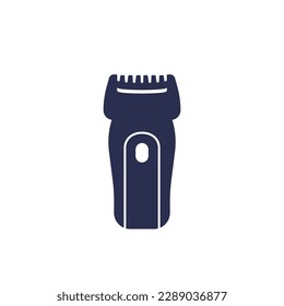 hair trimmer icon on white