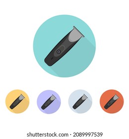 Hair trimmer icon. Vector illustration black trimmer vector icons designs can be used for mobile, ui, web.	