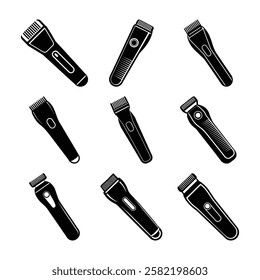 Hair Trimmer silhouette vector illustration