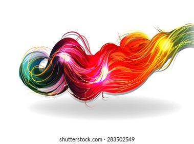 Hair vector background