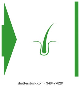 Hair vector icon.