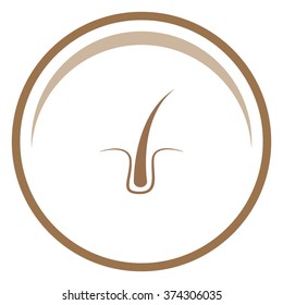 Hair vector icon.