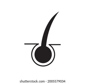 hair vector icon design template