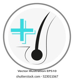 Hair, vector icon, eps10