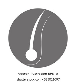Hair, vector icon, eps10