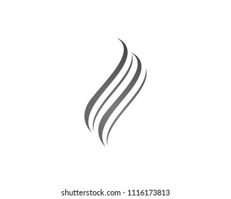 Hair vector icon logo template