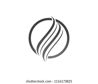 Hair vector icon logo template