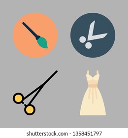 hair vector icon set