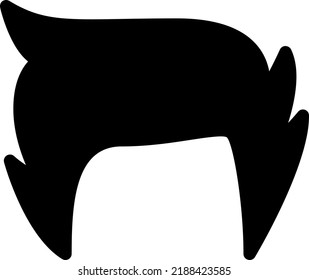 hair Vector illustration on a transparent background. Premium quality symmbols. Glyphs vector icons for concept and graphic design. 
