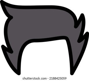 hair Vector illustration on a transparent background.Premium quality symmbols.Stroke vector icons for concept and graphic design.