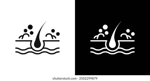 Hair Wash icon logo set vector