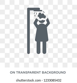 Hair washing icon. Hair washing design concept from  collection. Simple element vector illustration on transparent background.