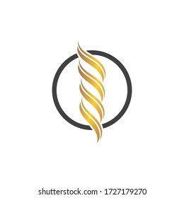 hair wave icon vector illustratin design symbol of hairstyle and salon