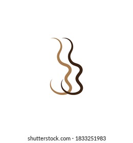 Icono de la onda del pelo símbolo de ilustración de diseño vectorial