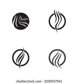 Hair wave logo icon vector image