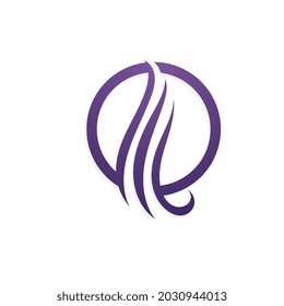 Hair wave logo icon vector image