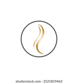 hair wave logo icon vector illustration