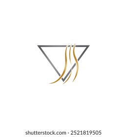 Ilustración vectorial de icono de logotipo de onda de cabello