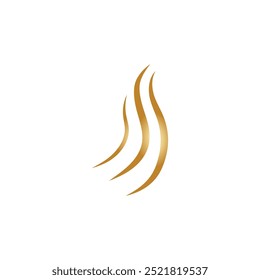 hair wave logo icon vector illustration