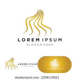 hair wave  logo and symbols 