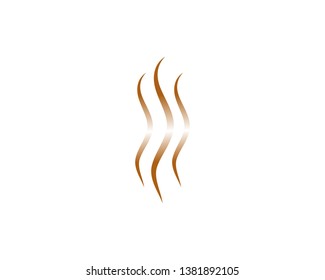 Hair wave logo vector icon template - Vector