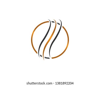 Hair wave logo vector icon template - Vector