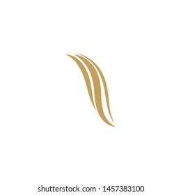 hair wave logo vector icon template