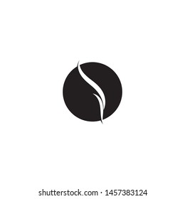 hair wave logo vector icon template