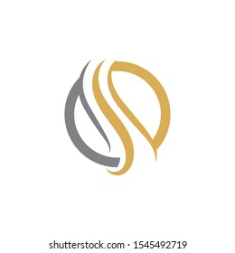 Hair wave logo vector icon template illustration