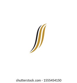 hair wave logo vector icon template - Vector
