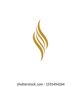 hair wave logo vector icon template - Vector