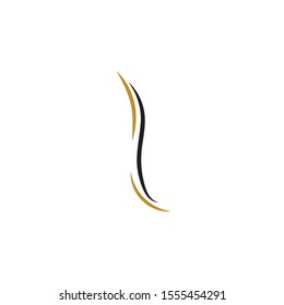 hair wave logo vector icon template - Vector