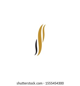 hair wave logo vector icon template - Vector