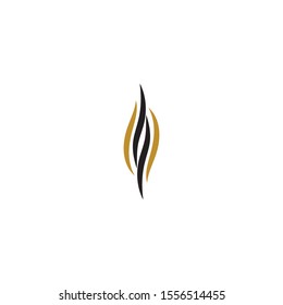 hair wave logo vector icon template - Vector
