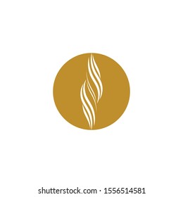 hair wave logo vector icon template - Vector