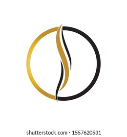 hair wave logo vector icon template - Vector
