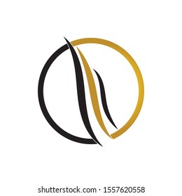 hair wave logo vector icon template - Vector