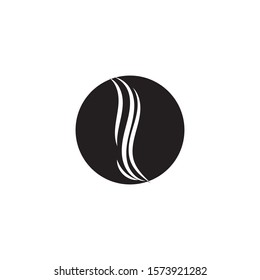 hair wave logo vector icon template - Vector