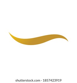Hair wave logo vector icon template