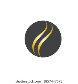 Logo für Haarwelle, Vektorsymbol