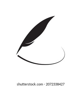 Plantilla de icono del vector del logotipo de la onda del pelo