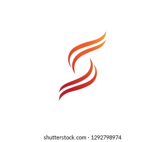 Hair wave logo vector ion template illustrations