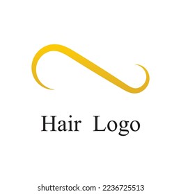 hair wave logo vector template