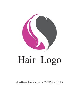 hair wave logo vector template